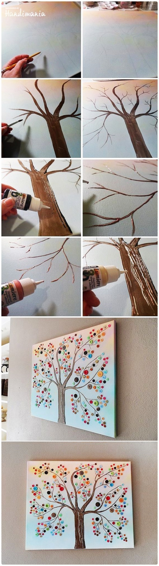Illustration for article titled 20 + DIY Inspiring Canvas Art Tricks That Will Boost Your Imagination
